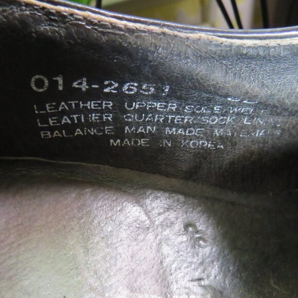 VTG Men\'s Stafford Leather Black Shoes 8(D) Slip-on Loafer Tassels main image 6